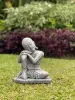  Product image 2 of the product “Amar - Buddha relax - right knee up. 25cm H | cast stone ”